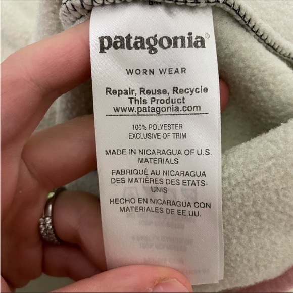 Patagonia Lightweight Synchilla Snap-T Pullover Pelican and Ink sz xs - Picture 5 of 6